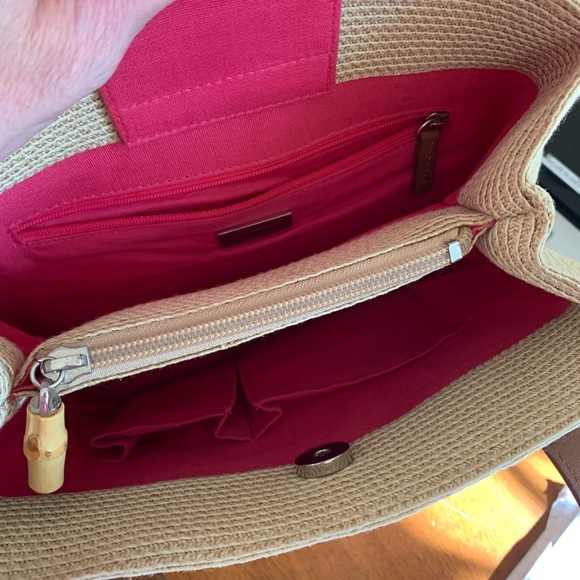 Talbots woven tote bag purse - Picture 7 of 8